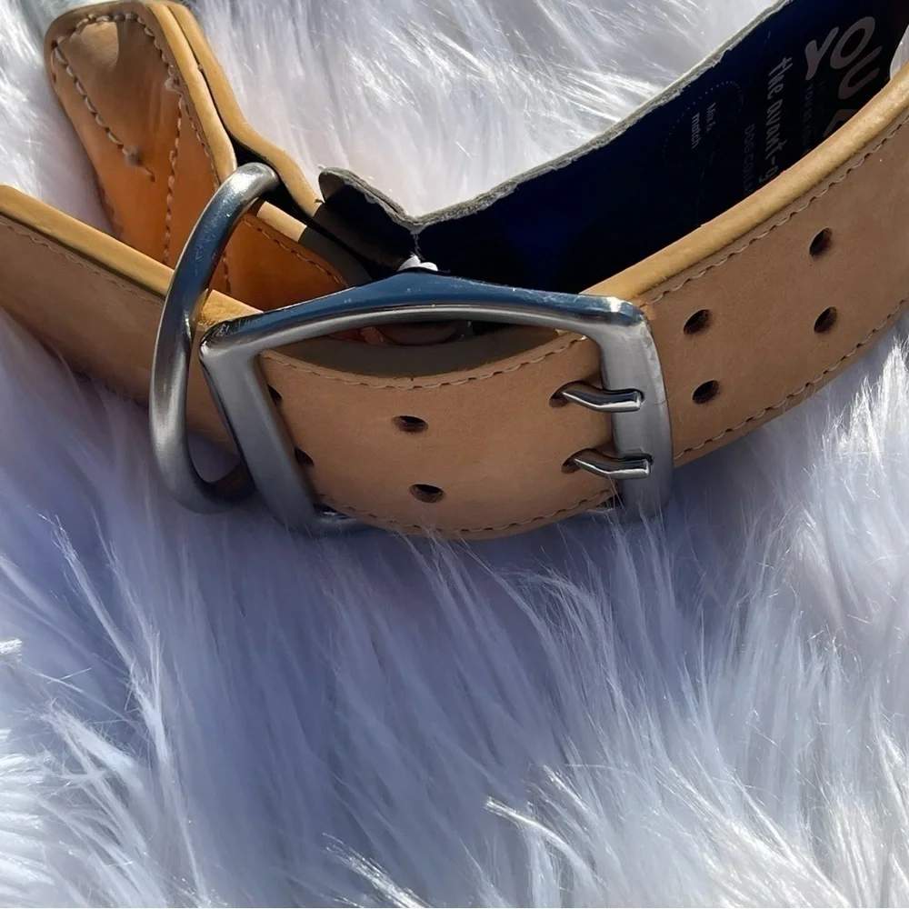 NWT Youly Vegan Leather & Rope Tie Dye Dog Collar Size XXL/XXXL
